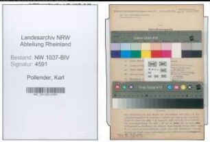 Entnazifizierung Karl Pollender , geb. 07.06.1901 (Lehrer)
