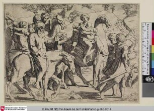 [Retour de Jacob vers son père Isaac; Jakob kehrt mit seiner Familie nach Kanaan zurück]