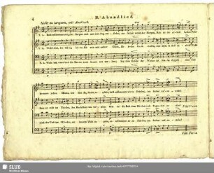 II. Abendlied: Bald schlummern wir