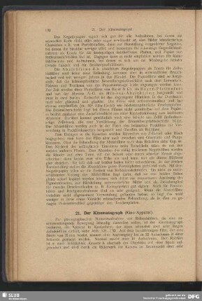 21. Der Kinematograph (Kino-Apparat)