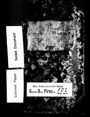 Gerichtshandelsbuch von Röhrsdorf bei Dohna, Bd. 3