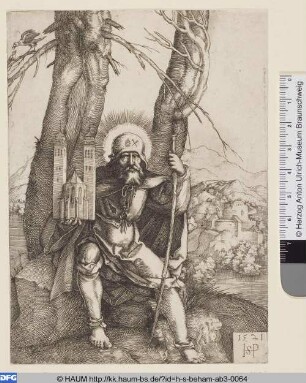 Der Hl. Sebald mit dem Kirchenmodell