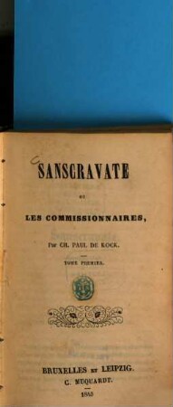 Sanscravate ou les commissionaires, 1