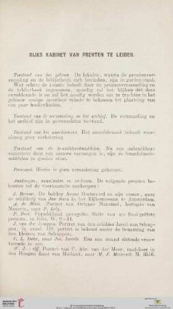 Rijks Kabinet van Prenten te Leiden