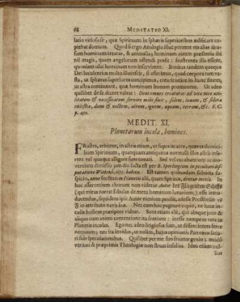 Meditatio XI.