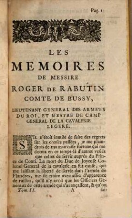 Les Mémoires, 2