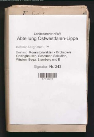Schule zu Asmissen (auch Linderhofe sowie Goldbeck und Schönhagen)