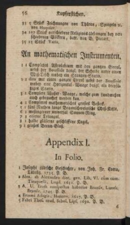 An mathematischen Instrumenten