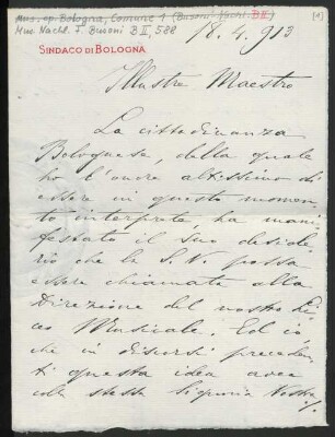 Brief an Ferruccio Busoni : 18.04.1913