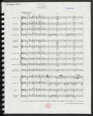 Ouverture : [Zauberflöte]