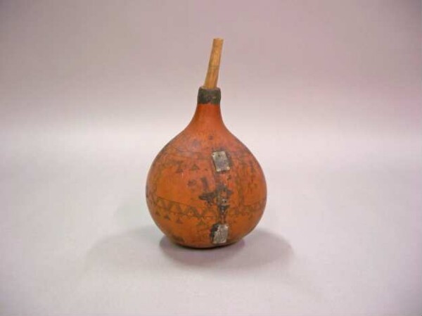 Rattle made from pumpkin skin