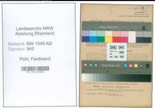 Entnazifizierung Ferdinand Pohl , geb. 20.02.1900 (Strassenwaerter)