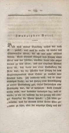 Zwanzigster Brief