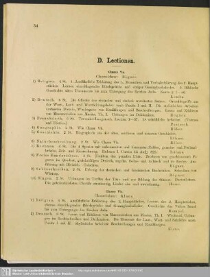 D. Lectionen