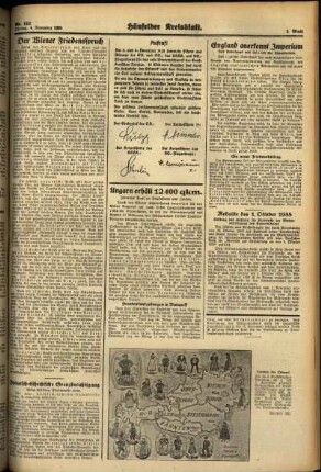 Zweite Ausgabe vom Freitag, den 04. November 1938.