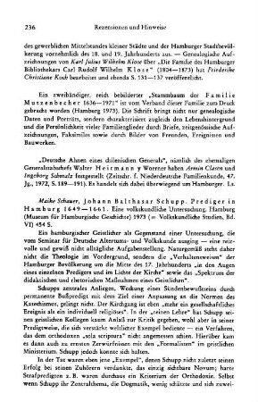 Stammbaum der Familie Mutzenbecher, 1636 - 1971, 2 Bde. : Hamburg, 1973