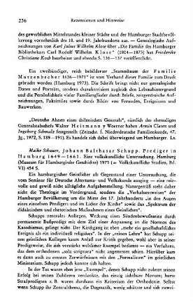 Stammbaum der Familie Mutzenbecher, 1636 - 1971, 2 Bde. : Hamburg, 1973