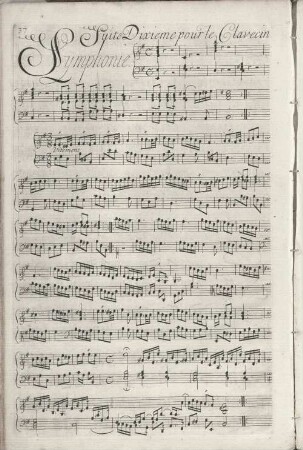 Suite Dixieme pour le Clavecin