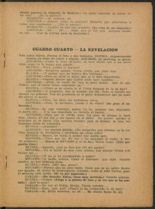 Cuadro cuarto - La revelación