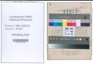 Entnazifizierung Else Wibbeling , geb. 14.10.1887 (Postbeamtin)