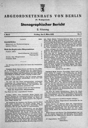 Nr. 2 (2), 8. März 1963