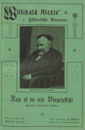 Porträt: Willibald Alexis