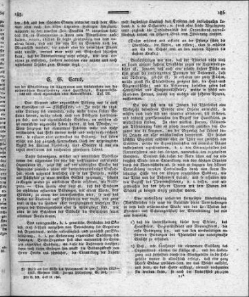 C.G.Carus, von der Skeletbildung im Allgemeinen und insbesondere von der nothwendigen Unterscheidung eines Hautskelts, Eingeweidskelets und eines eigentlichen oder Nervenskelets.