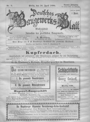 50. Jahrgang. Nr. 11.