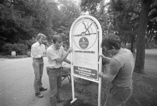 Freigabe von Wegen im Karlsruher Schlossgarten für den Fahrradverkehr