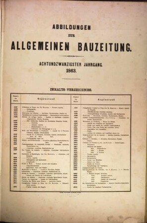Allgemeine Bauzeitung  : mit Abbildungen ; österreichische Vierteljahrschrift für den öffentlichen Baudienst, 28. 1863