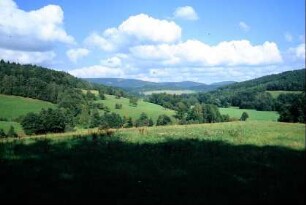 Blick in die Mittelgebirgslandschaft um Döhlau