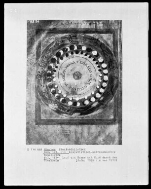 Komputistisch-Astronomisches Sammelwerk — Lauf von Sonne und Mond durch den Tierkreis, Folio 163verso