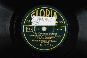 Das Dreimäderlhaus : Querschnitt durch die gleichnamige Operette für Soli, Chor und Orchester; 1. Teil / Schubert