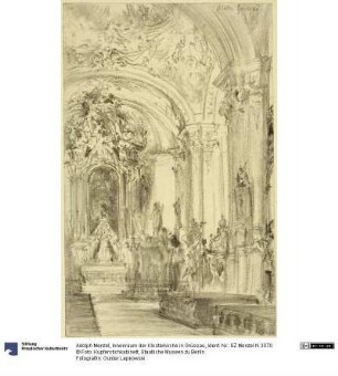 Innenraum der Klosterkirche in Grüssau