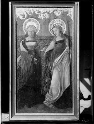 Bohlsbach Katholische Sankt Laurentius Kirche Altarflügel links Heilige Maria Magdalena und rechts Heilige Margaretha (um 1520)