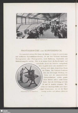 Photogravüre und Kupferdruck