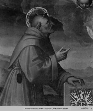 Trinität mit Heiligem Bernhard von Siena und Heiligem Bartholomäus