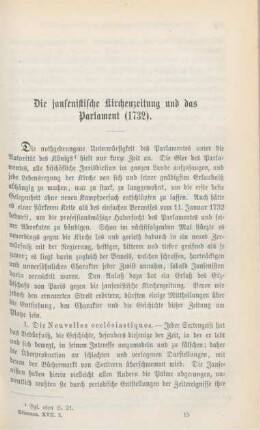 221-233 Die jansenistische Kirchenzeitung und das Parlament (1732)