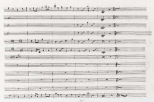 Letzte Notenseite der Partitur (Band 2)