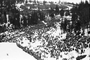 Feldberg: Internationales Feldberg-Skispringen; Publikum vom [Punktrichterturm]