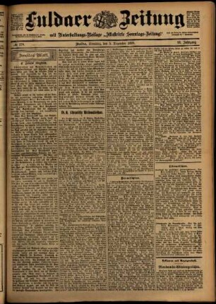 Zweite Ausgabe vom Dienstag, den 05. Dezember 1899.