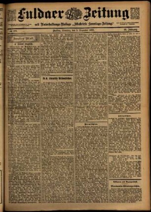 Zweite Ausgabe vom Dienstag, den 05. Dezember 1899.