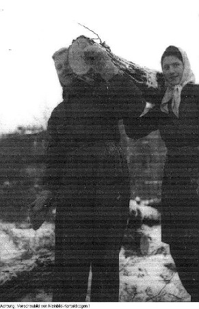 Dresden. Stukenroden für die frierende Bevölkerung im Winter 1946/47, 1947