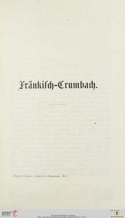 Fränkisch-Crumbach