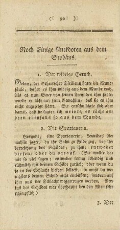 Noch Einige Anekdoten aus dem Stobäus.