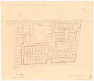 Reihenhaussiedlung, Berlin-Prenzlauer Berg: Grundriss 1:2000