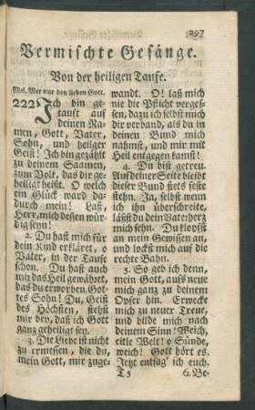 Vermischte Gesänge.