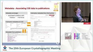CCDC metadata initiatives