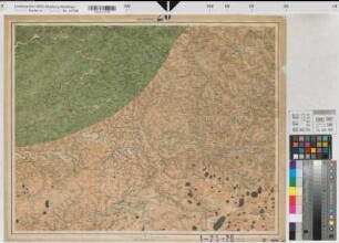 Rheinprovinz Westfalen (Provinz) geologische Karte der Rheinprovinz und der Provinz Westfalen auf Grundlage der v. Dechenschen Geologischen Karte und der Königlichen Generalstabs Karte 20. Sektion Siegen