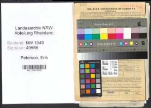 Entnazifizierung Erik Peterson , geb. 07.06.1890 (Universitaetsprofessor)